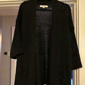 Black Oversized Cardigan Sweater From LOFT